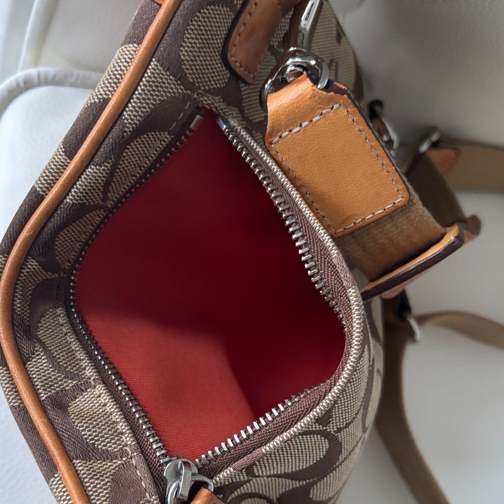 Coach Brown Messenger Bag with Signature Monogram  ( PREOWNED) - Picture 7 of 11